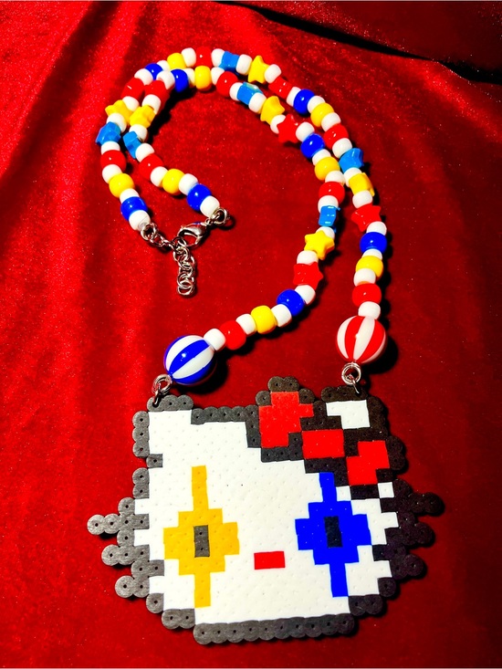 Handmade Jewelry - Clown Hello Kitty Necklace